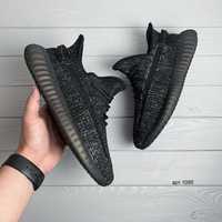 Кросівки 41-46 Yeezy Boost 350 V2 Ref Black / Кроссовки мужские изи