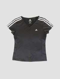 koszulka adidas climacool sportowa damska elastyczna czarna biała 40