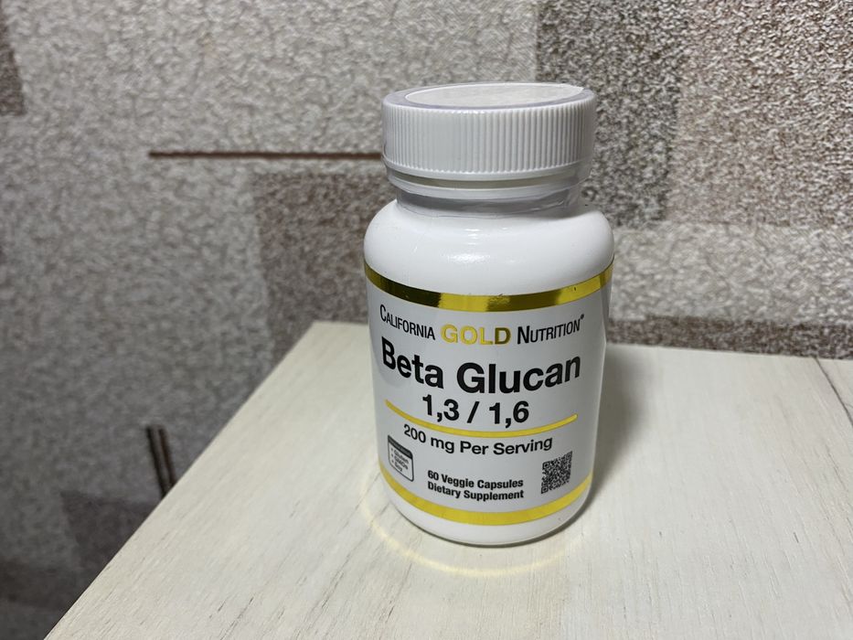 Бета-глюкан  Beta Glucan, 200 мг, 60 шт.