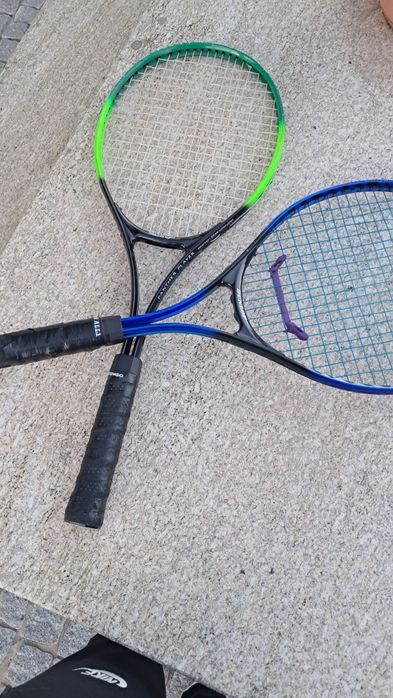 Raquetes squash dunlop e artengo