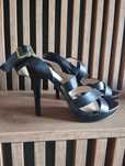 Buty czarne sandałki rozmiar 36 ccc
