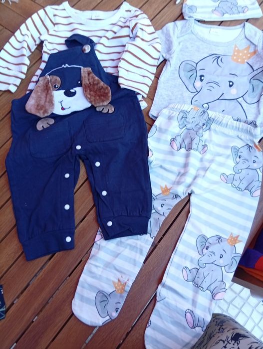 Roupa para bebé calça e bory pijama 1 conjunto 10€ 2 15 €