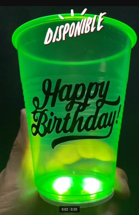 Luminous Garrafa Adesivos Luzes, LED Coaster,