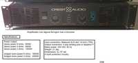 Crest audio ca9 - Amplificador 2000w - Aceito Trocas