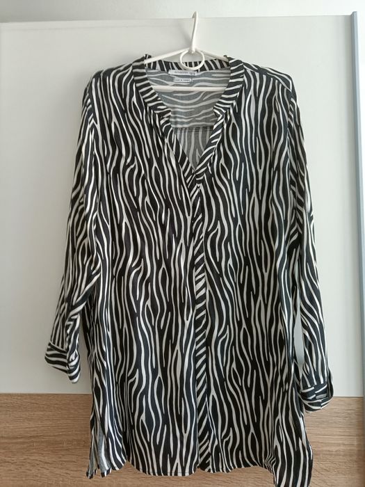 Bluzka koszulowa Reserved w zebrę