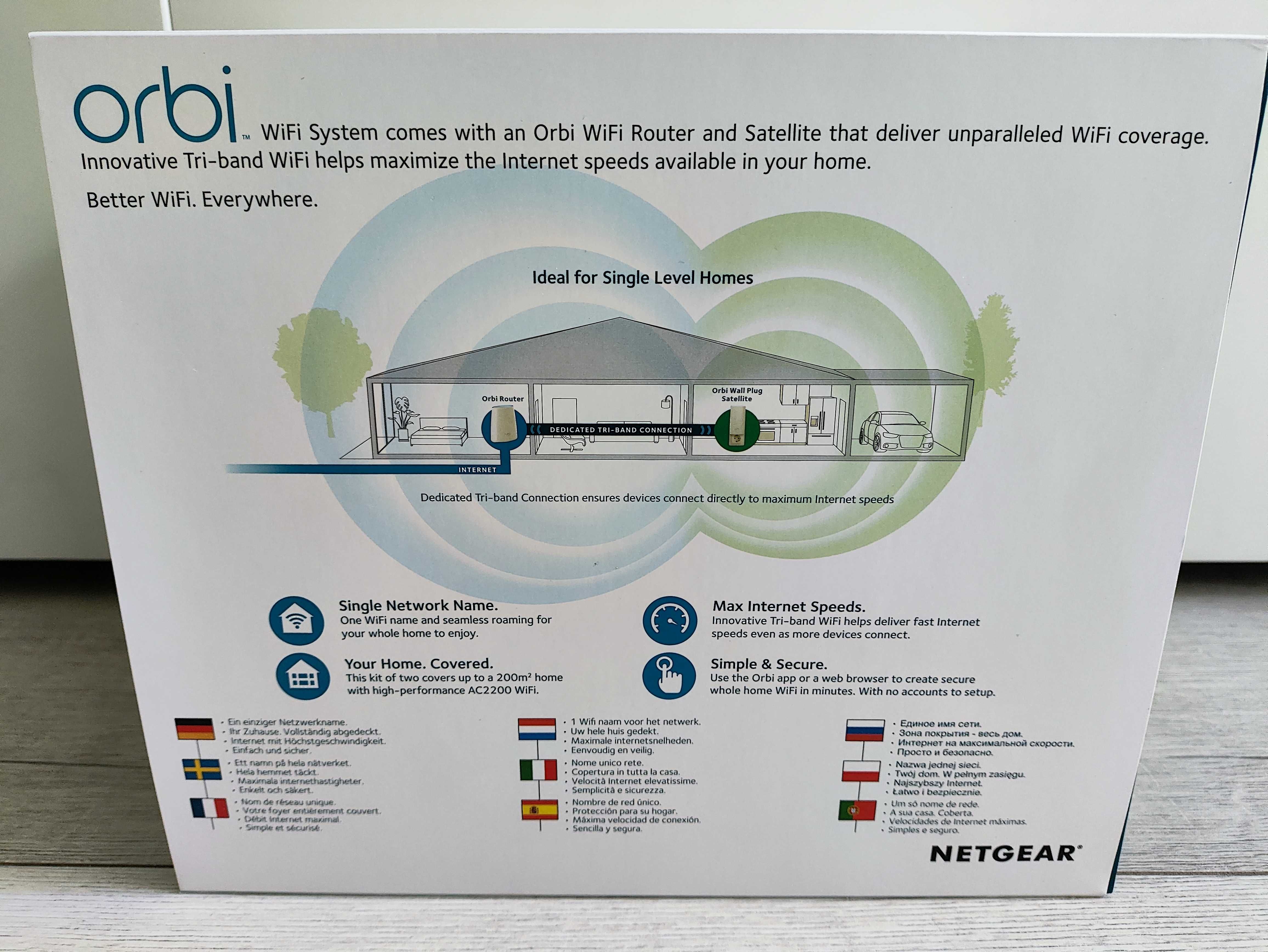 Router Netgear Orbi WiFi AC2200 RBK2200