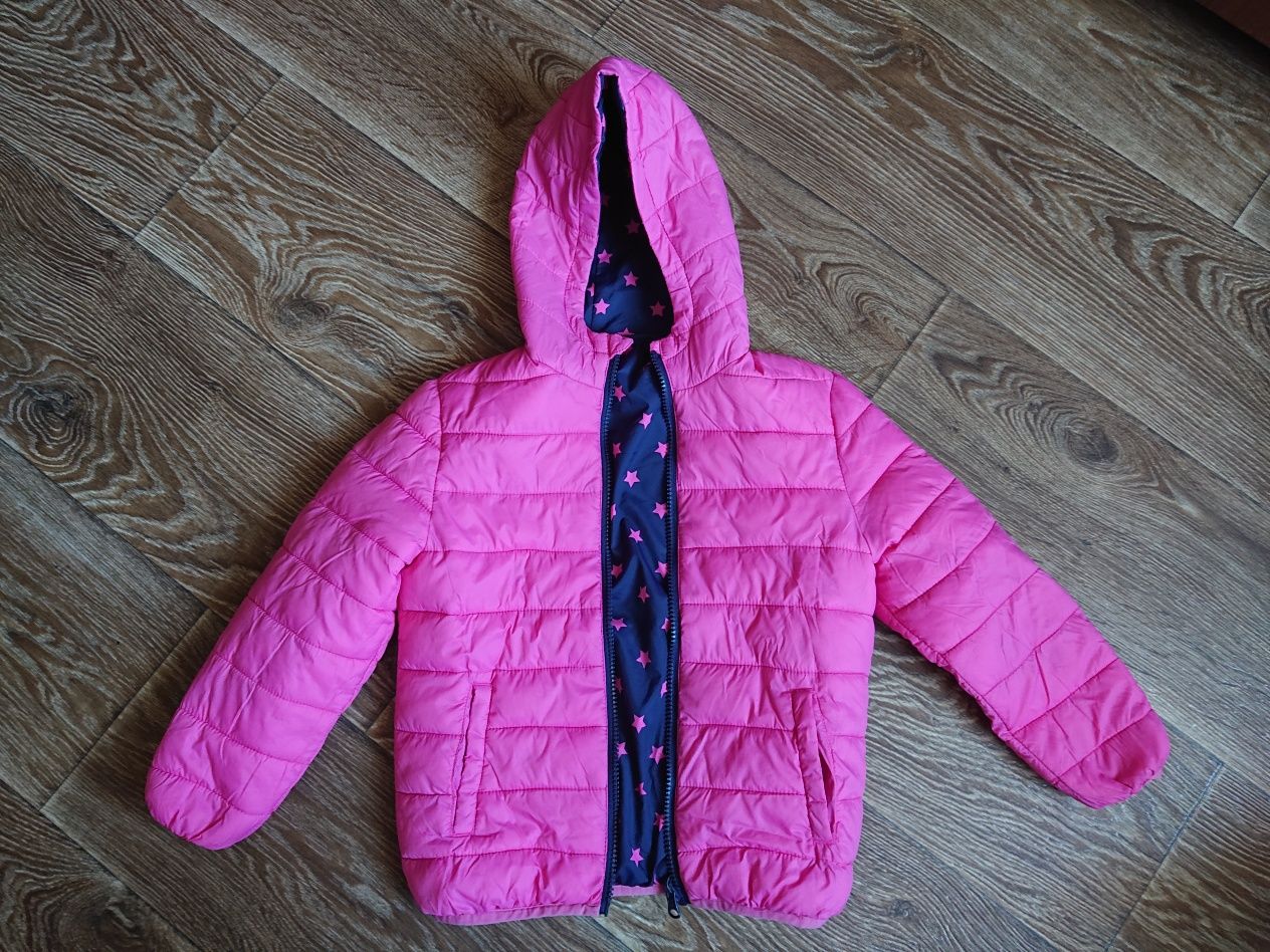 Курточка осінь/весна двохстороння куртка на дівчинку 4-5 років