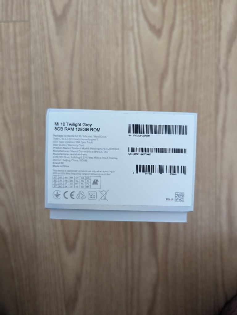 Xiaomi Mi 10 5G Twilight Grey - 8GB/128GB