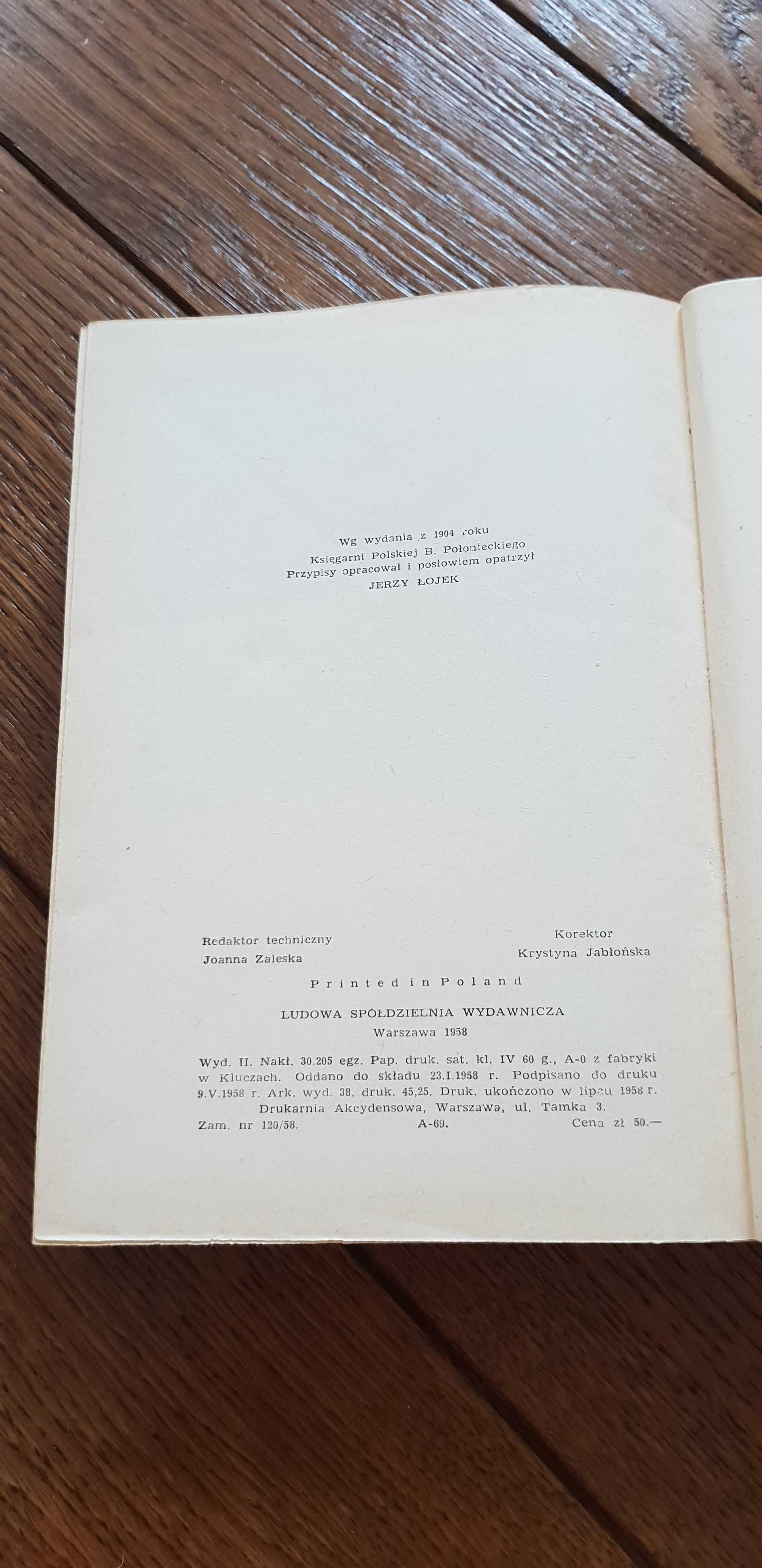 Książka rok 1958 "Pani Walewska" Wacław Gąsiorowski