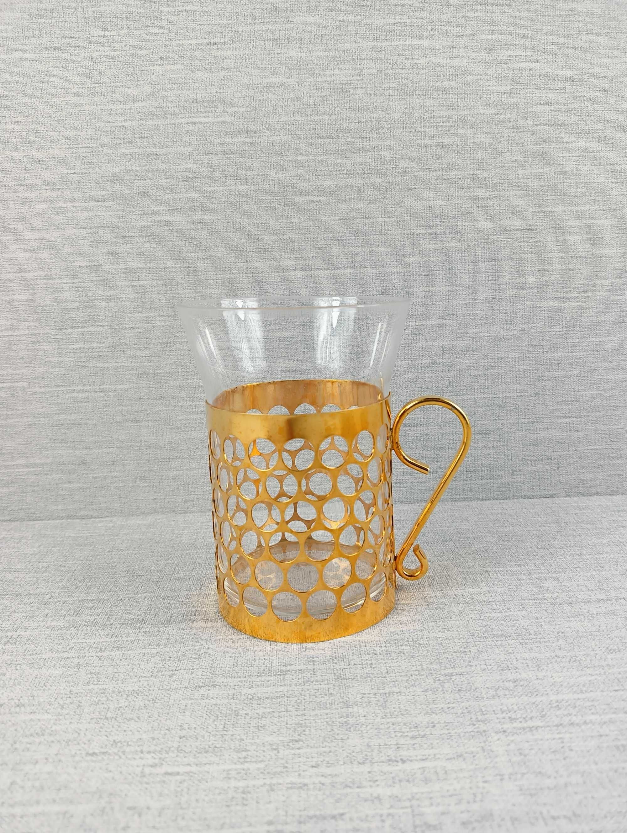 6 szklanek Irish Coffee Gullaskruf Glassbruk Sweden Lata 70' Retro