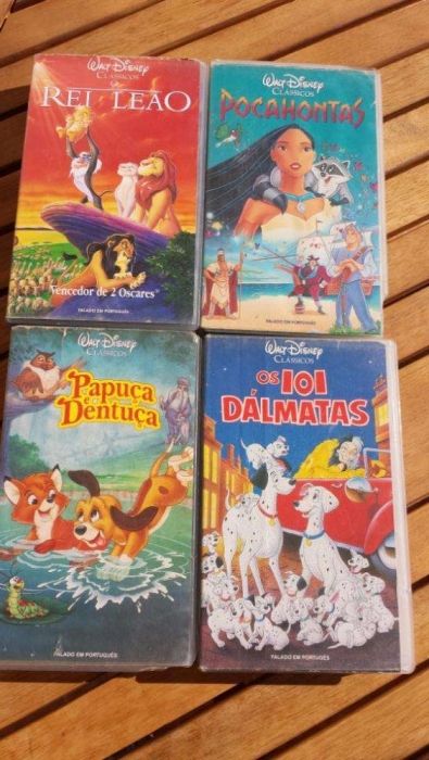 Conjunto de Cassetes de vídeo - Clássicos Disney