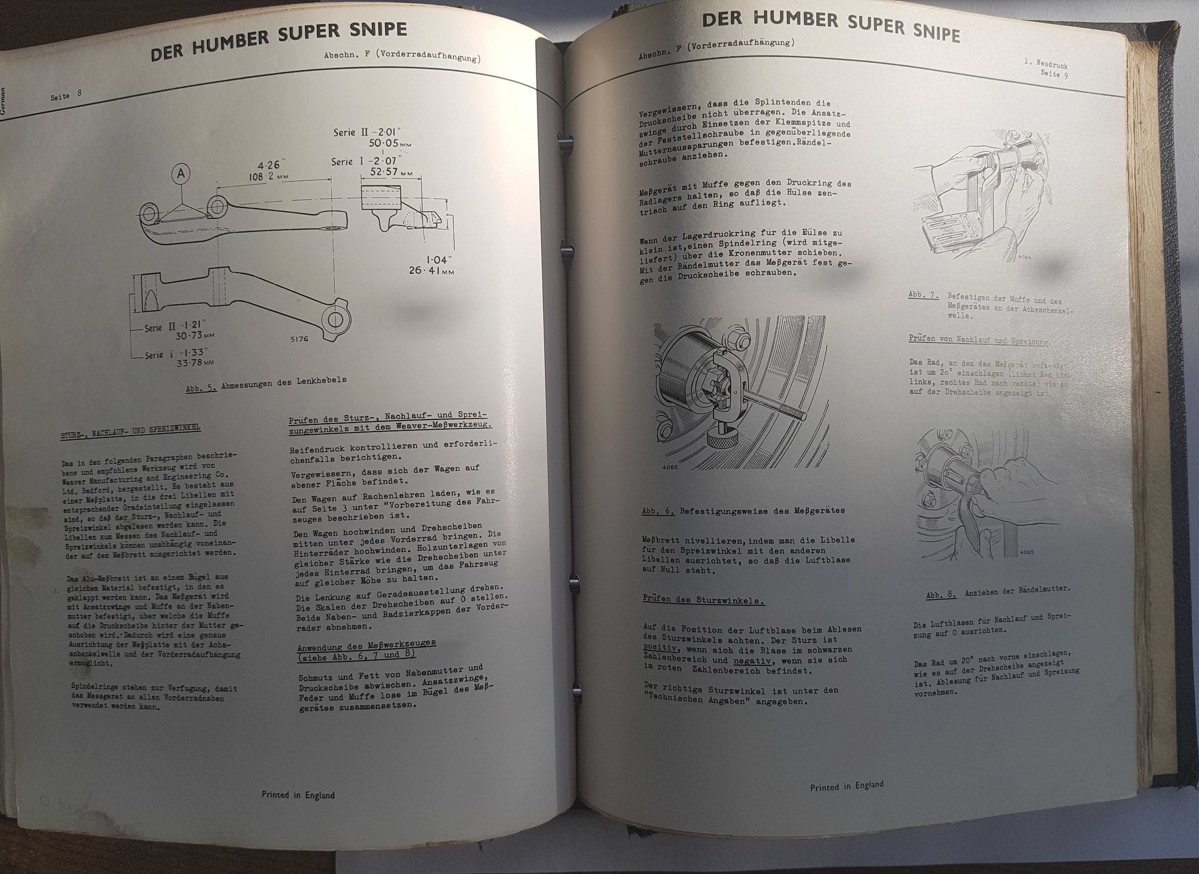 Humber Super Snipe III manual instrukcja obsługi