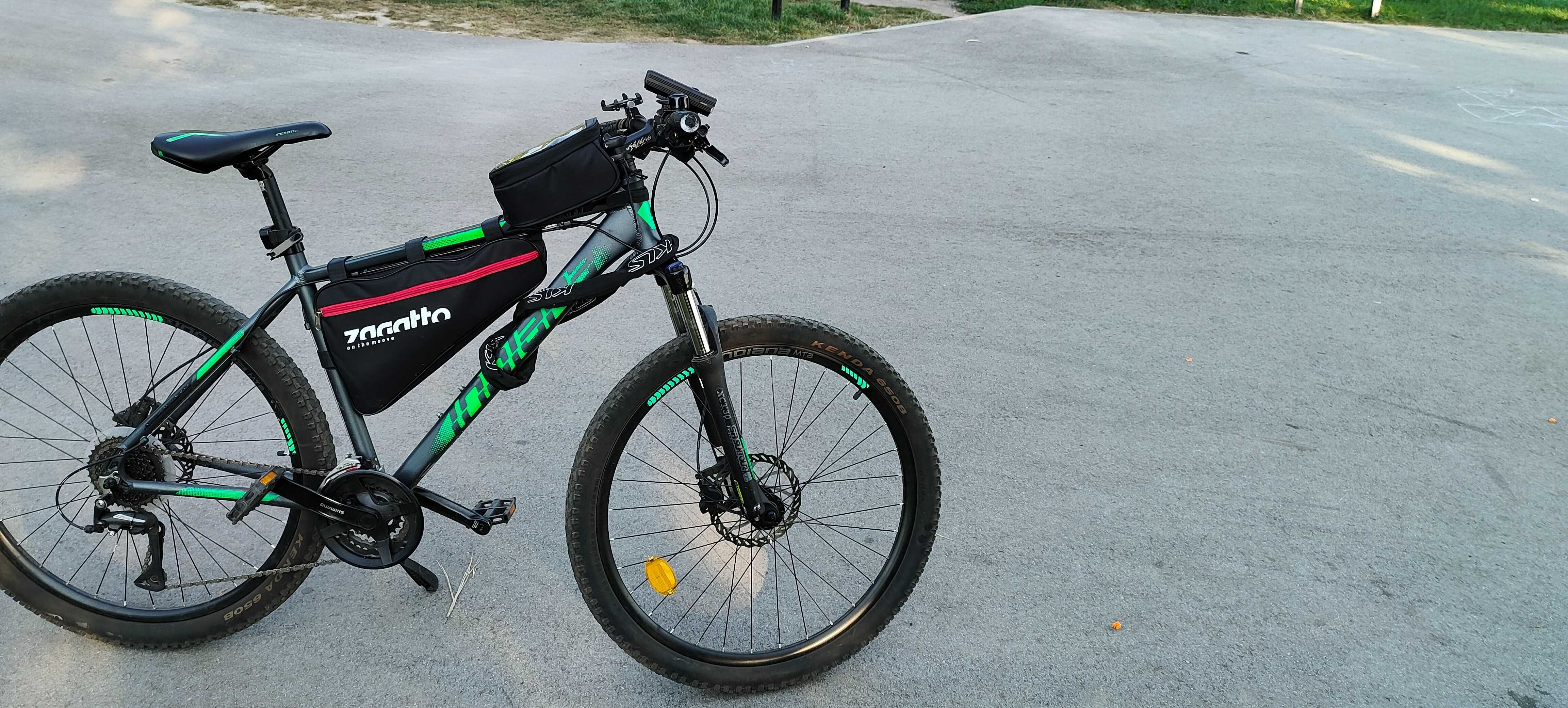 Rower MTB INDIANA X-Pulser 3.7 M21 27.5 cala męski Grafitowo-zielony