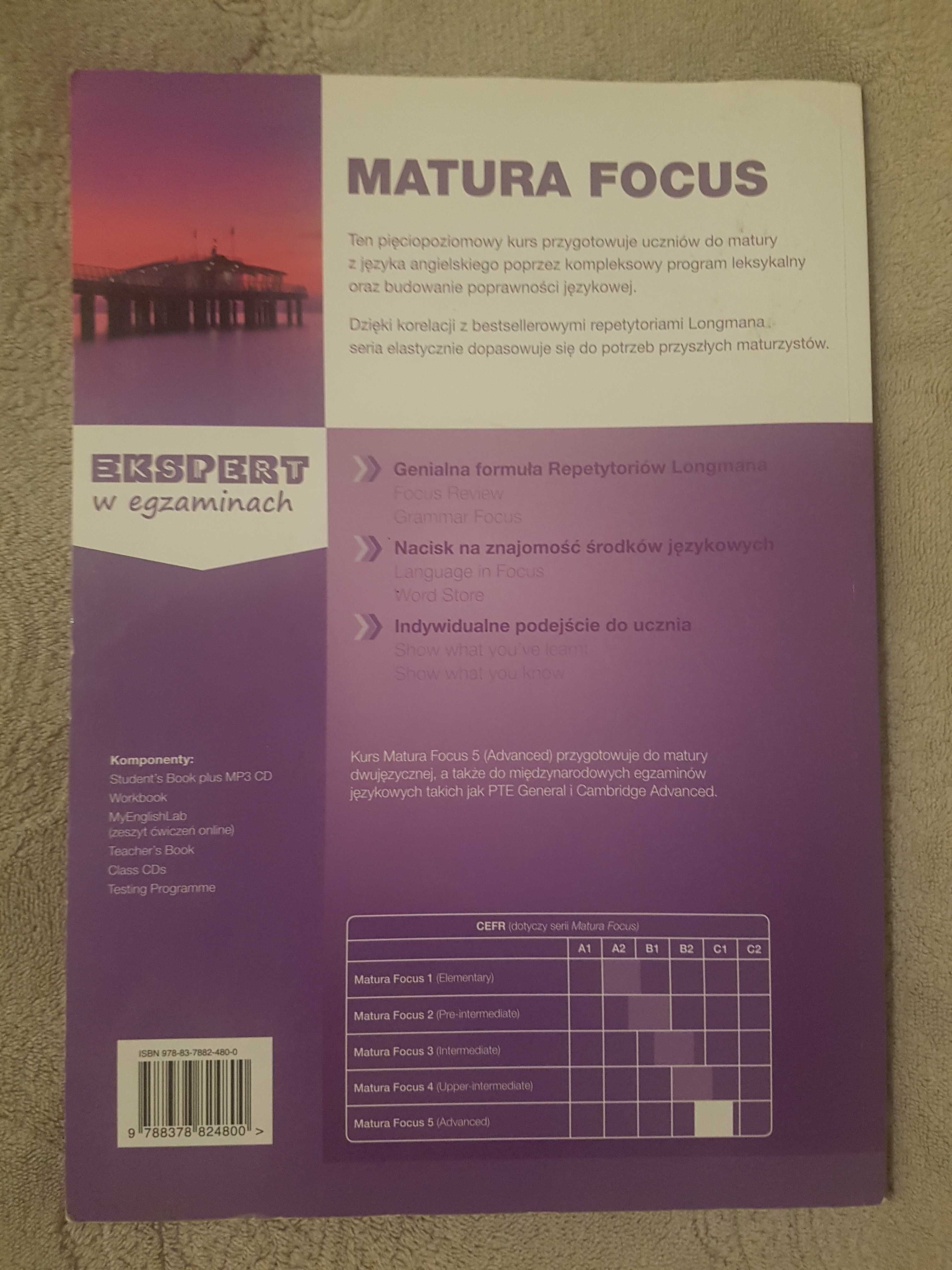 Ćwiczenia FOCUS 5 Workbook B2+/C1 MATURA, Daniel Brayshaw