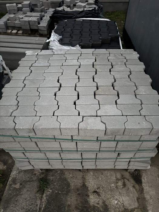 Kostka behaton połówka. POLBRUK 8 cm bez fazy