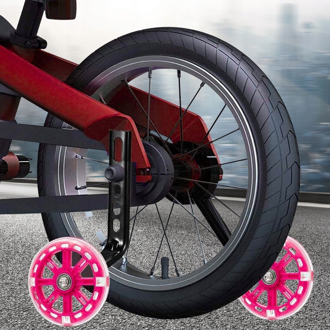 Бічні опорні колеса з LED підсвіткою для велосипеду 12-20'