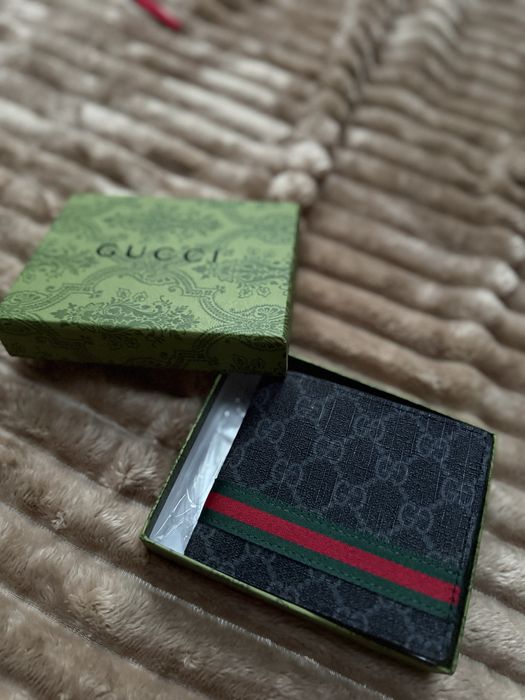 Portfel czarny gucci meski