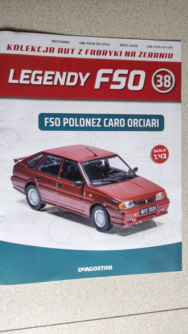 LEGENDY FSO DeAgostini same gazetki nr 33-44
