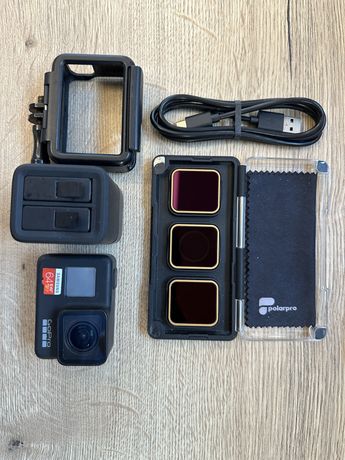 Kamera GoPro 7 z filtrami PolarPro + ladowarka