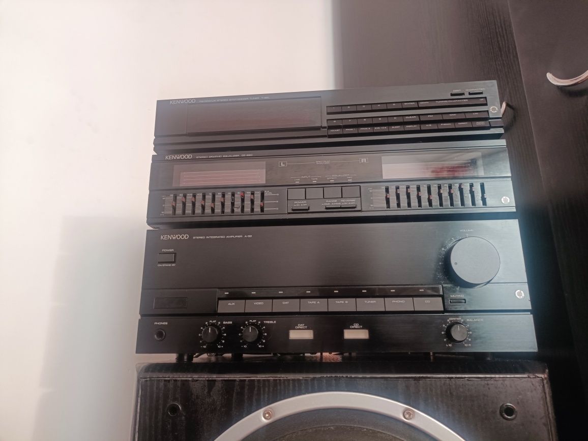 Wieża Kenwood wzmacniacz korektor tuner