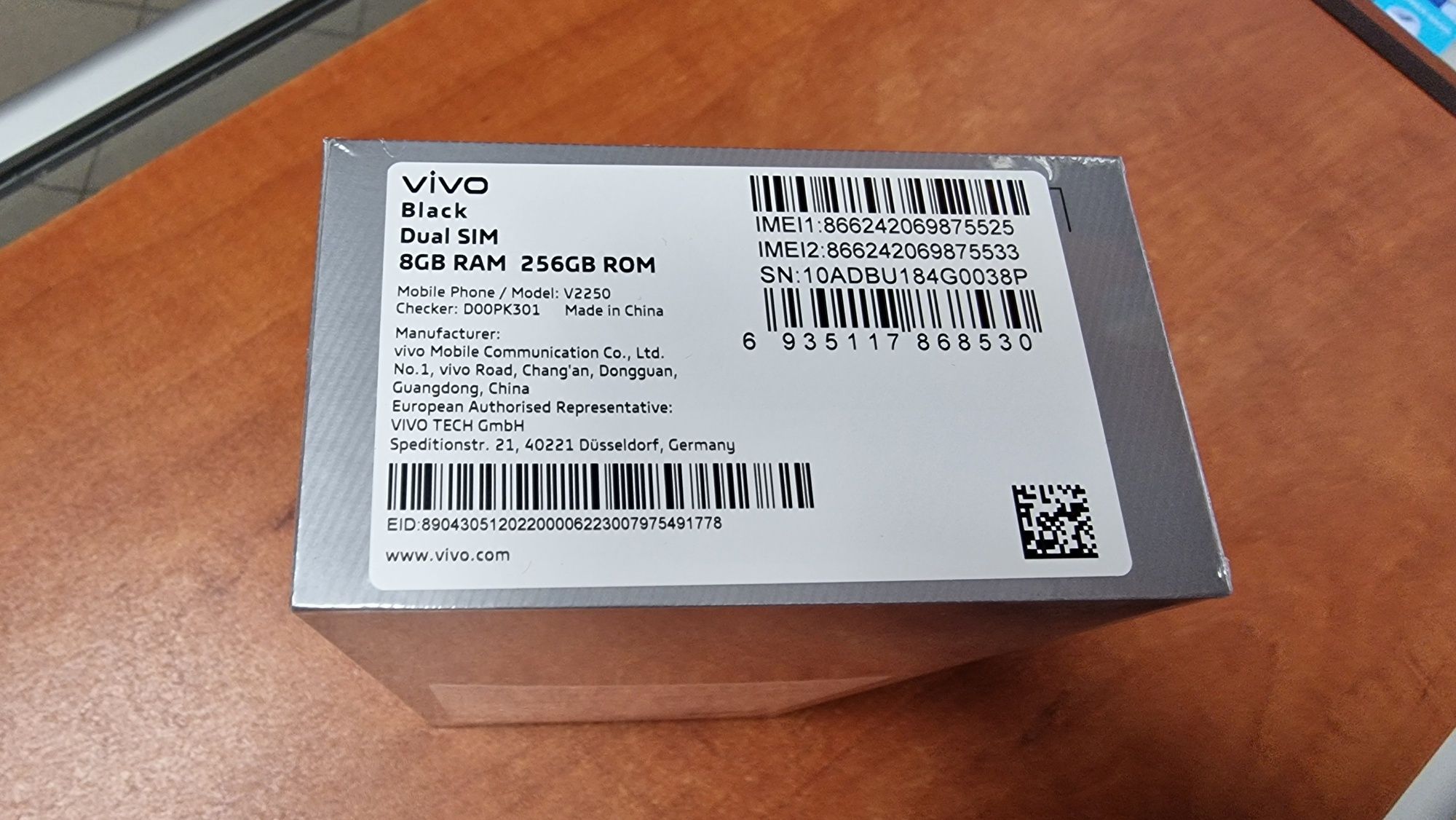 NOWY Vivo V29 5G Dual Sim 256GB/8GB RAM czarny, gwarancja