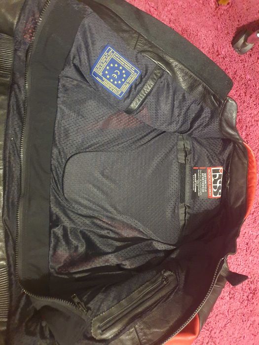 Casaco Motard em pele IXS tamanho 48 - S/M