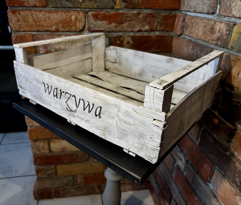 Drewniana skrzynka na Warzywa /skrzyneczka na warzywa/unikat /handmade