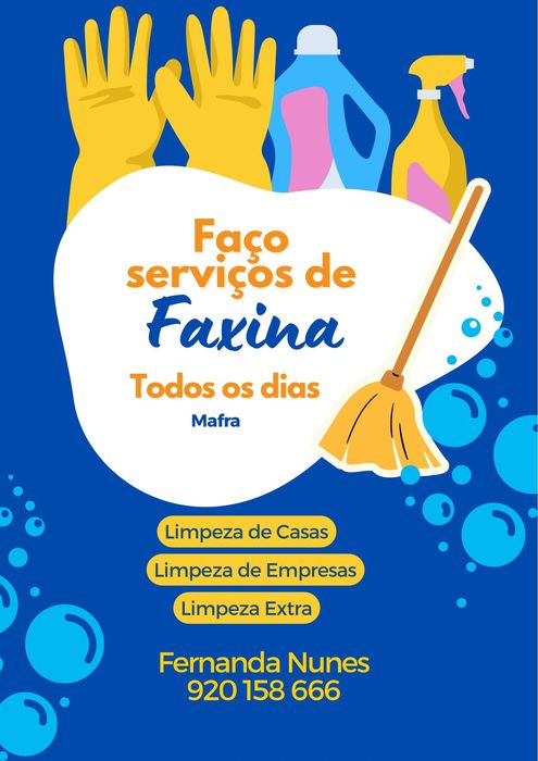 Faxina em Mafra e arredores