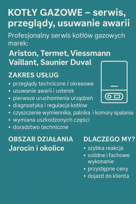 Ariston • Termet • Viessmann • Vaillant • Saunier — serwis kotłów