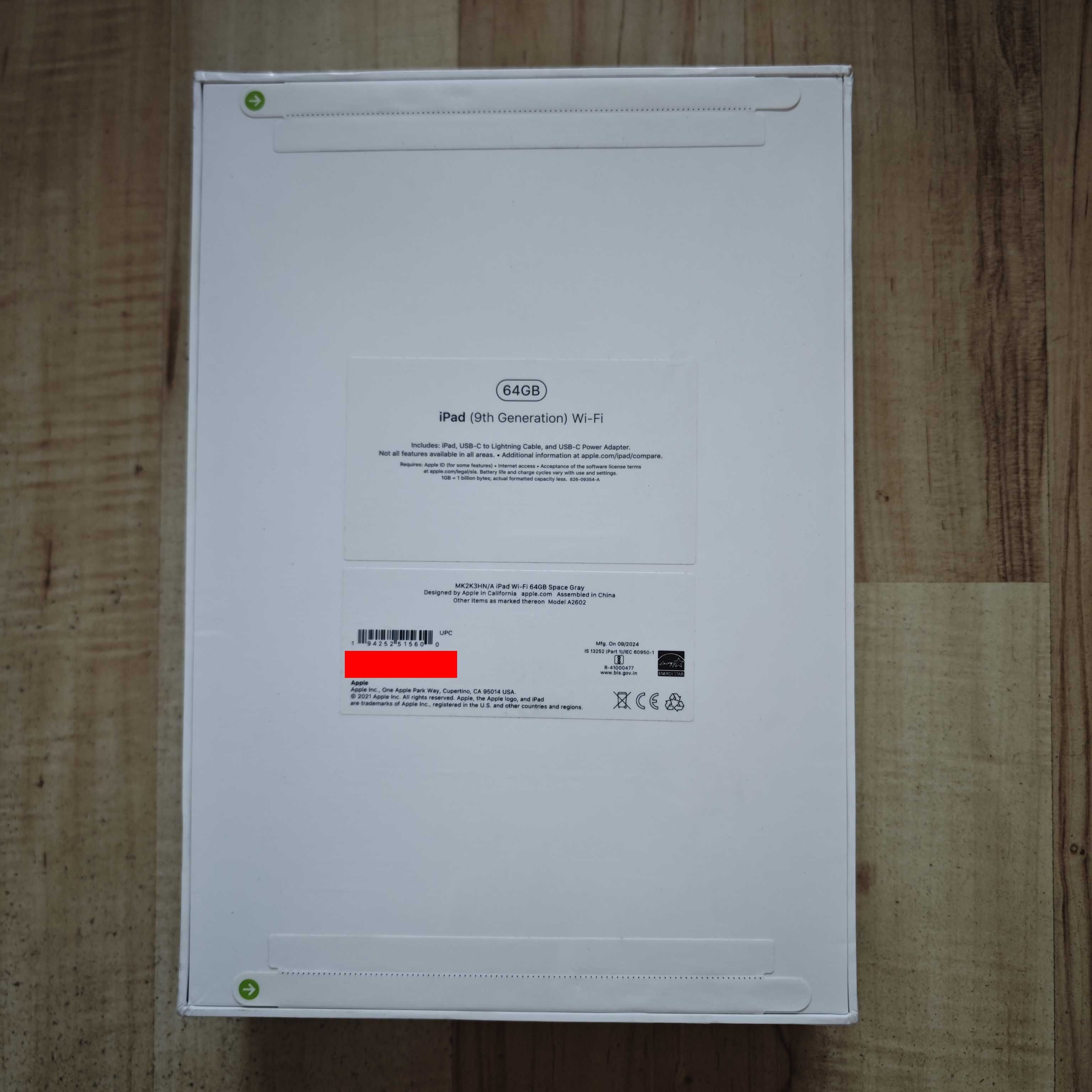 NOWY Tablet APPLE iPad 10.2" 9 generacji 64 GB Wi-Fi Gwiezdna szarość