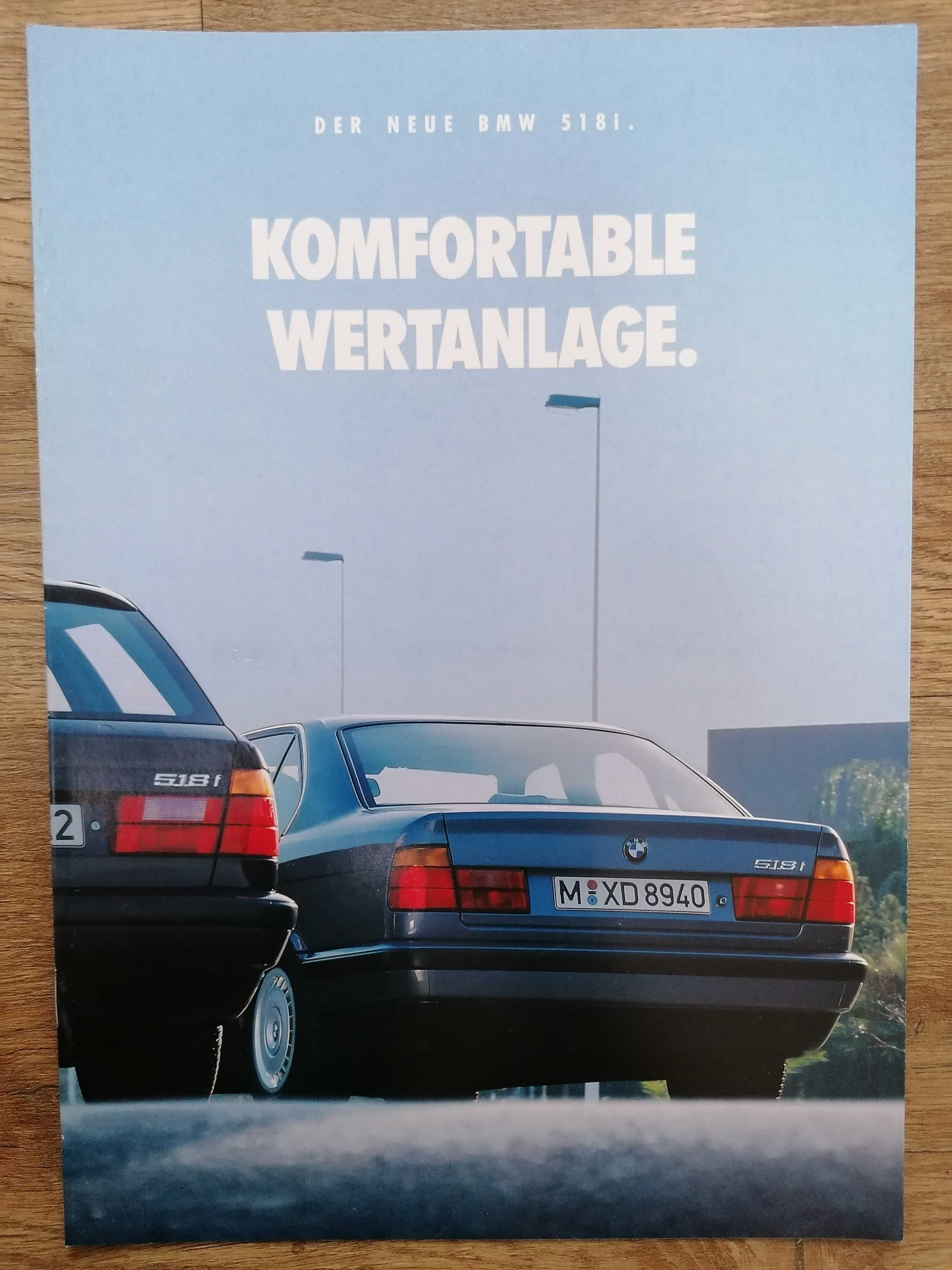 Prospekt BMW 5 E34 518i Sedan Touring