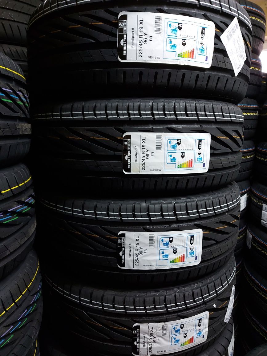 4x 225/45R19 Uniroyal RainSport 5 96Y XL FR nowe opony letnie