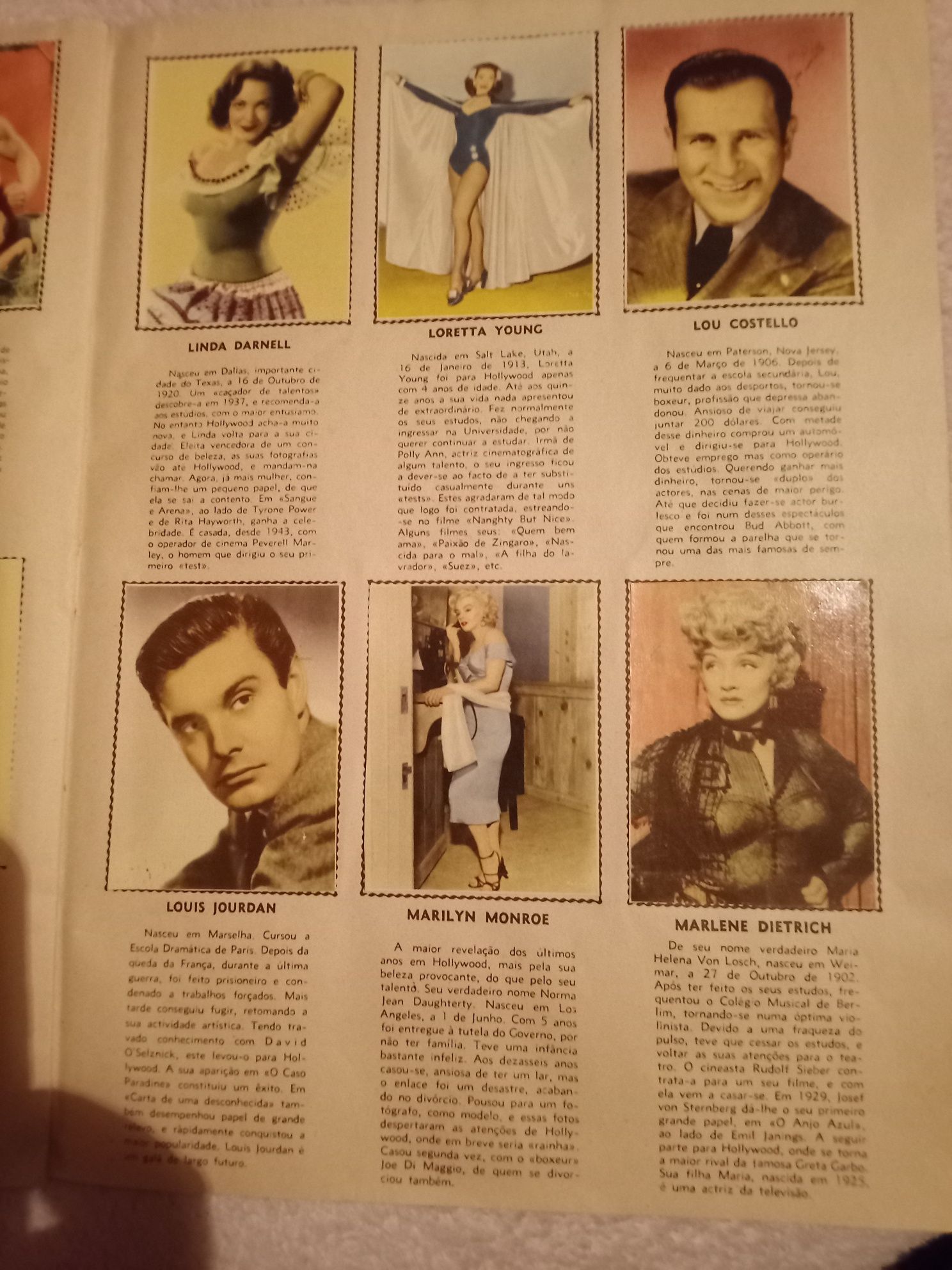 Álbum artistas de cinema 1955 completa