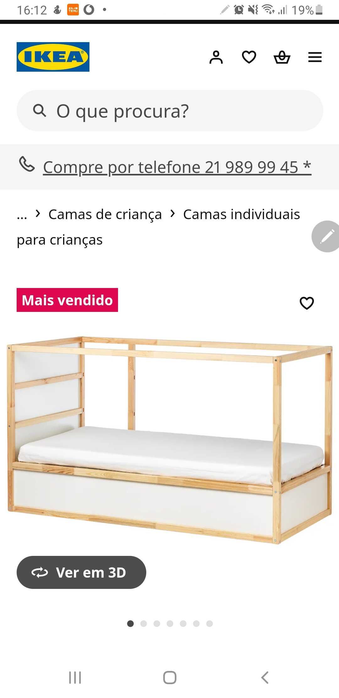 Cama de criança ikea