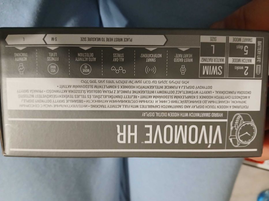 Smartchwatch Garmin Vivomove HR Sport czarny