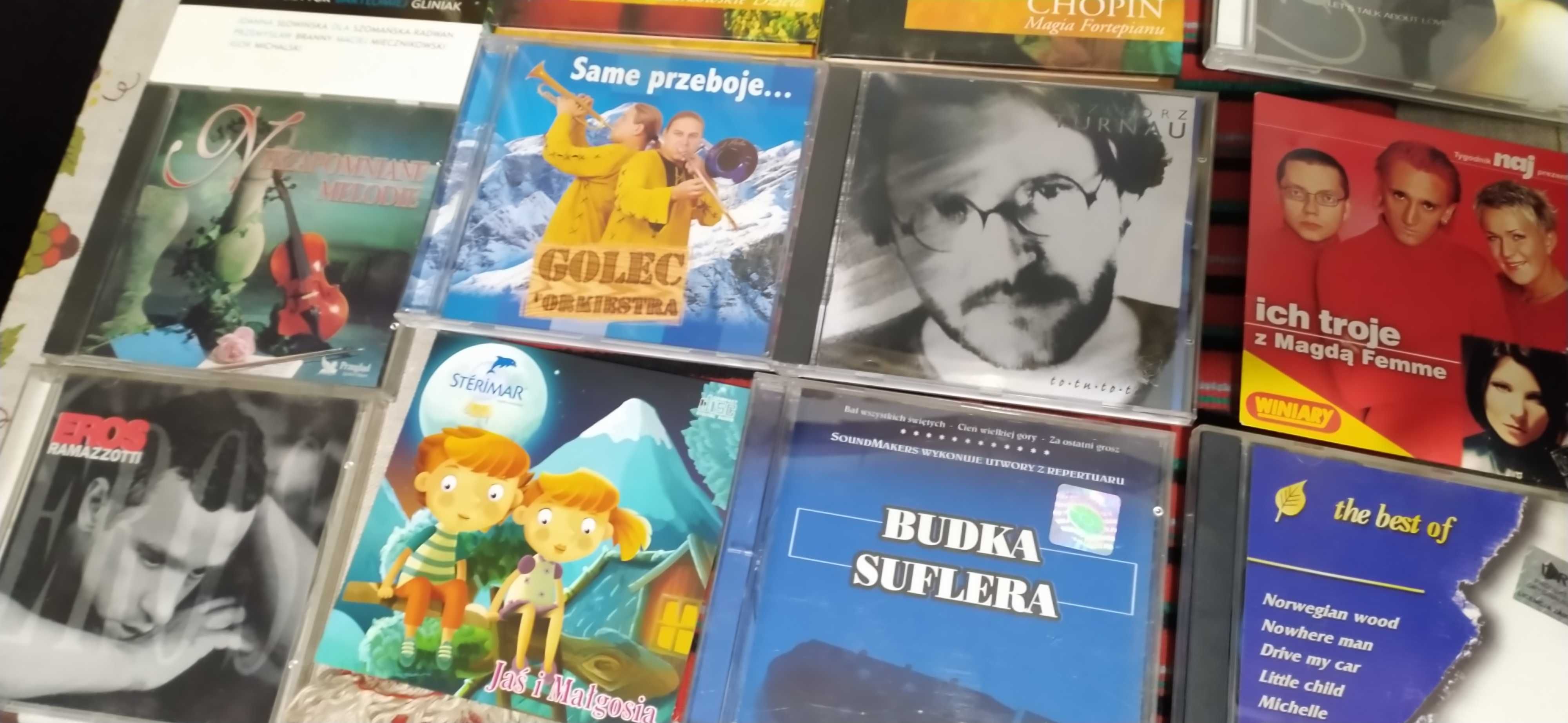 Płyty CD z muzyką Celine Dion Mozart Chopin Budka Suflera Beatles Eros