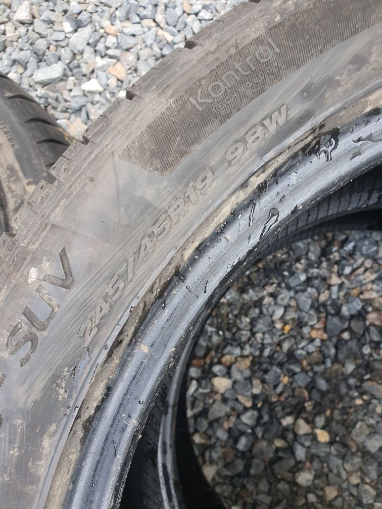 Opony letnie 245/45 r19 Hankook 2szt kraków