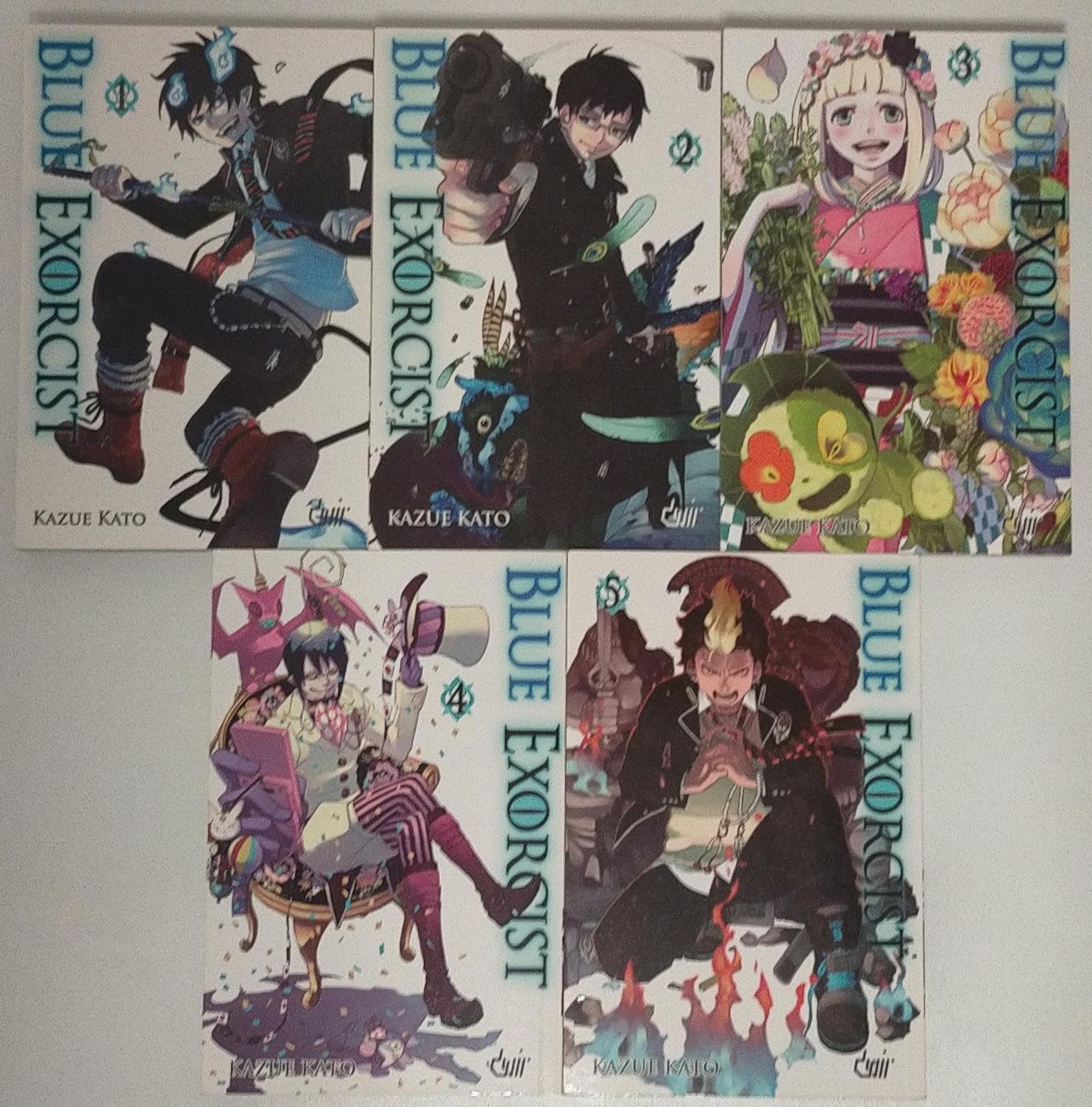 Blue Exorcist, Volumes 1 a 5 em Português