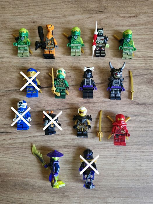 Minifigurki Lego Ninjago Lloyd, Nya, Kai Legacy