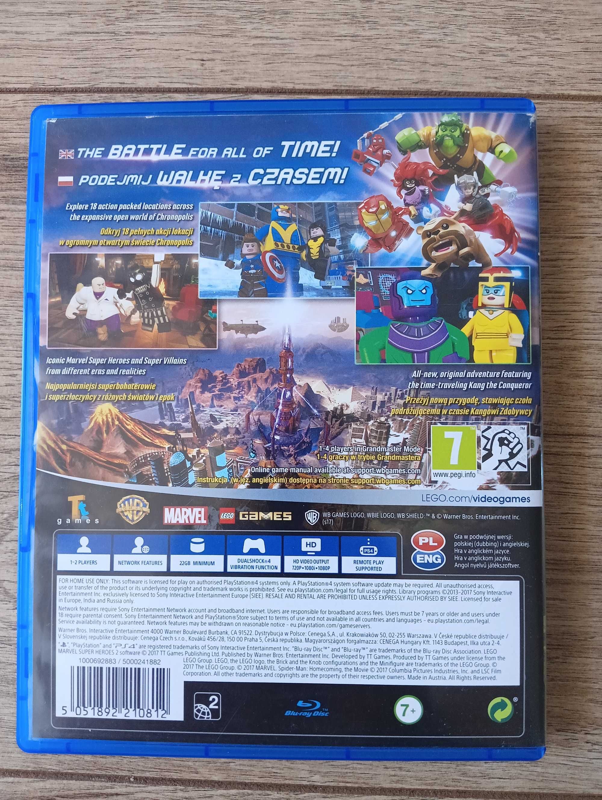 LEGO Marvel Super Heroes 2 PS4 wersja PL stan bardzo dobry