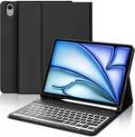 Etui z klawiaturą do iPada Air 11" (M2) 2024, Bluetooth AZERTY Czarna