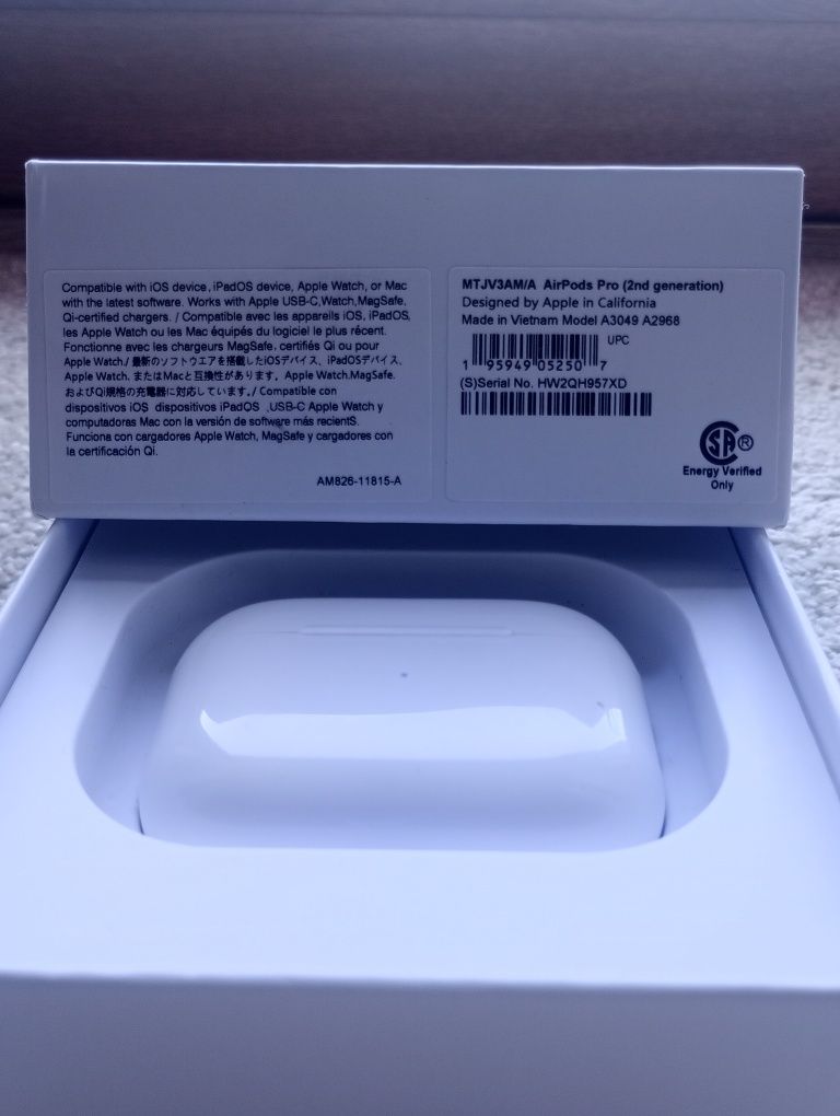 AirPods 2 pro ANC oryginalne słuchawki douszne bluetooth stan idealny