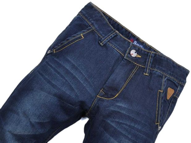 Spodnie jeansowe ocieplane polarem r 134/140