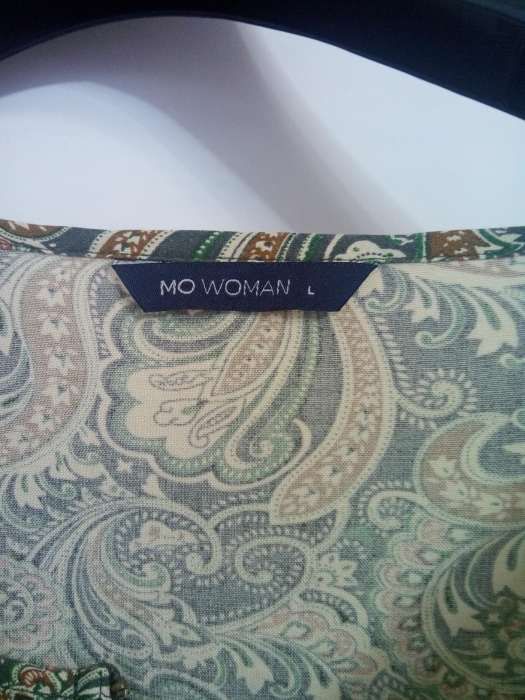 Vestido algodão tons verde e bege