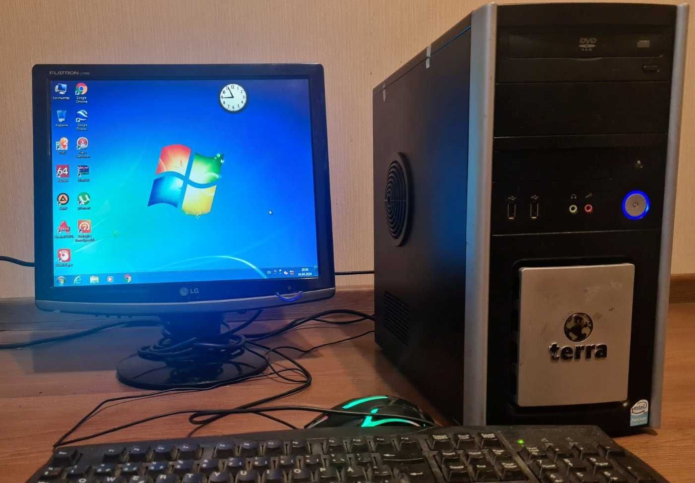 Компьютер работа игры 4 ядра HD 7850 2Gb GDDR5 (R9 270) SSD монитор