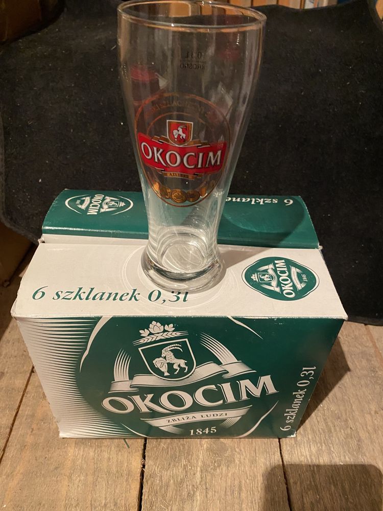 Pokale szklanki do piwa pakowane po 6 szt. NOWE