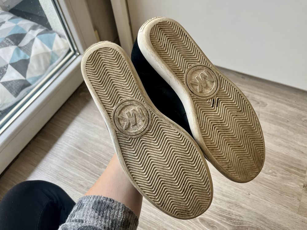 Michael Kors botki sneakersy na koturnie czarne 40