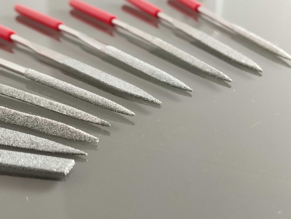 Zestaw pilników diamentowych precyzyjnych - 10 sztuk nowe nieużywane