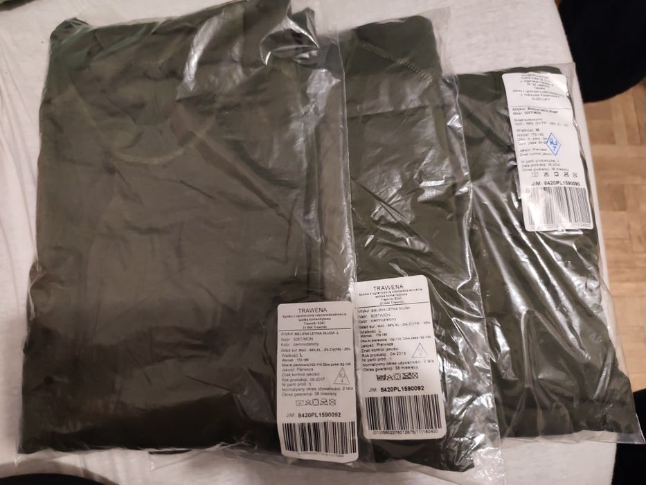 Bielizna letnia długa 505T/MON r. L i M. Z PRZESYŁKĄ. Cena za 1 szt.