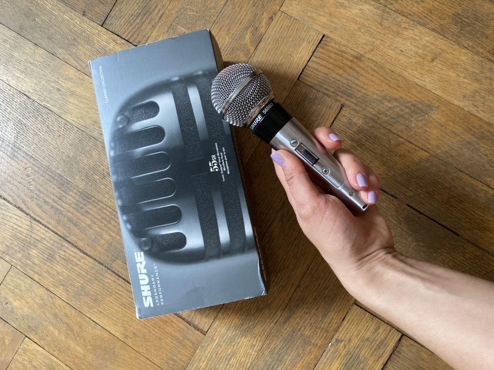 Mikrofon Shure 565SD srebrny tzw papieski stan bardzo dobry